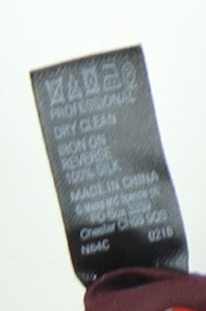 Marks and Spencer Men's Purple Silk Geometric Tie