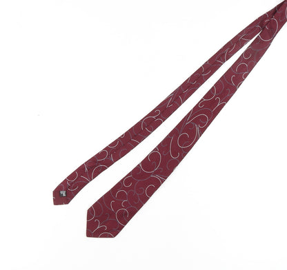 Giorgio Armani Men's Red Silk Geometric Tie