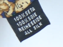 IL David Silk Blue Teddy Bear Men's Tie
