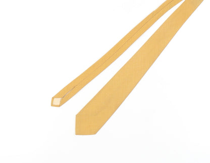 Michelsons of London Men's Yellow Slim Tie