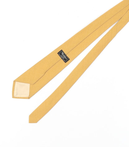 Michelsons of London Men's Yellow Slim Tie