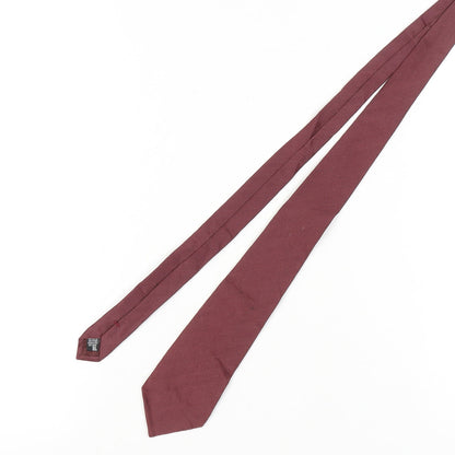 Giorgio Armani Men's Red Silk Herringbone Tie