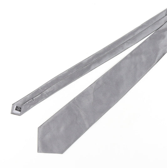 Hawes & Curtis Men's Grey Silk Tie