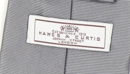 Hawes & Curtis Men's Grey Silk Tie