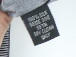 Hawes & Curtis Men's Grey Silk Tie