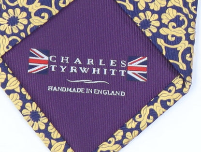 Mens Charles Tyrwhitt Multicoloured Floral 100%  Tie