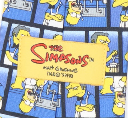 The Simpsons Men's Blue Cartoon Character Tie