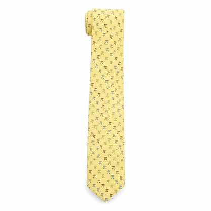 Mens The Tie Studio Yellow Geometric 100% Silk  Tie