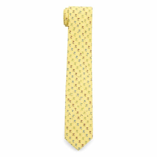 Mens The Tie Studio Yellow Geometric 100% Silk  Tie