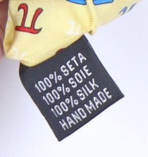 The Tie Studio Men's Yellow Geometric Silk Tie