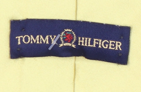 Tommy Hilfiger Men's Yellow Striped Silk Tie