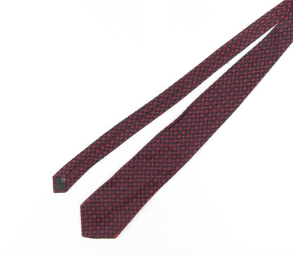 Austin Reed Men's Red Geometric Silk Tie One Size