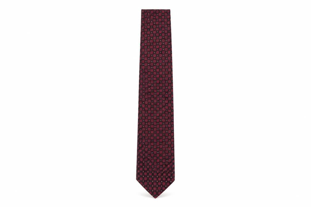 Mens Austin Reed Red Geometric 100% Silk  Tie