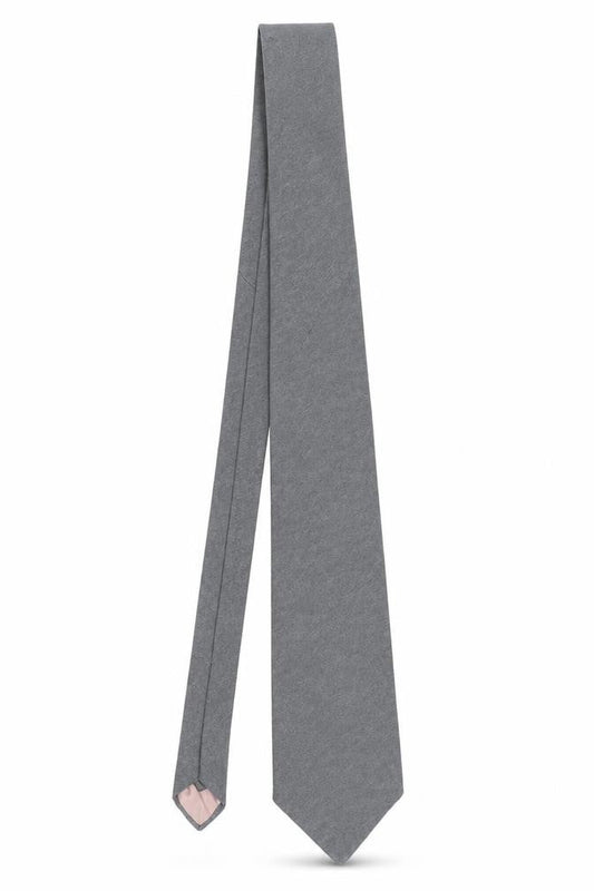 Mens River Island Grey  100% Silk Slim Tie