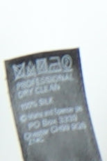 Marks and Spencer Men's Blue Silk Geometric Tie One Size