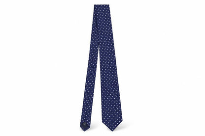Mens Charles Tyrwhitt Blue Polka Dot 100% Silk  Tie
