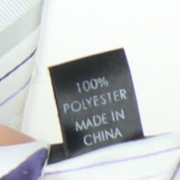 Thomas Nash Men's Purple Striped Slim Tie One Size