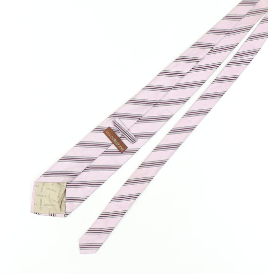 Marks and Spencer Pink Striped Silk Men's Tie