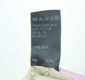 Marks and Spencer Pink Striped Silk Men's Tie