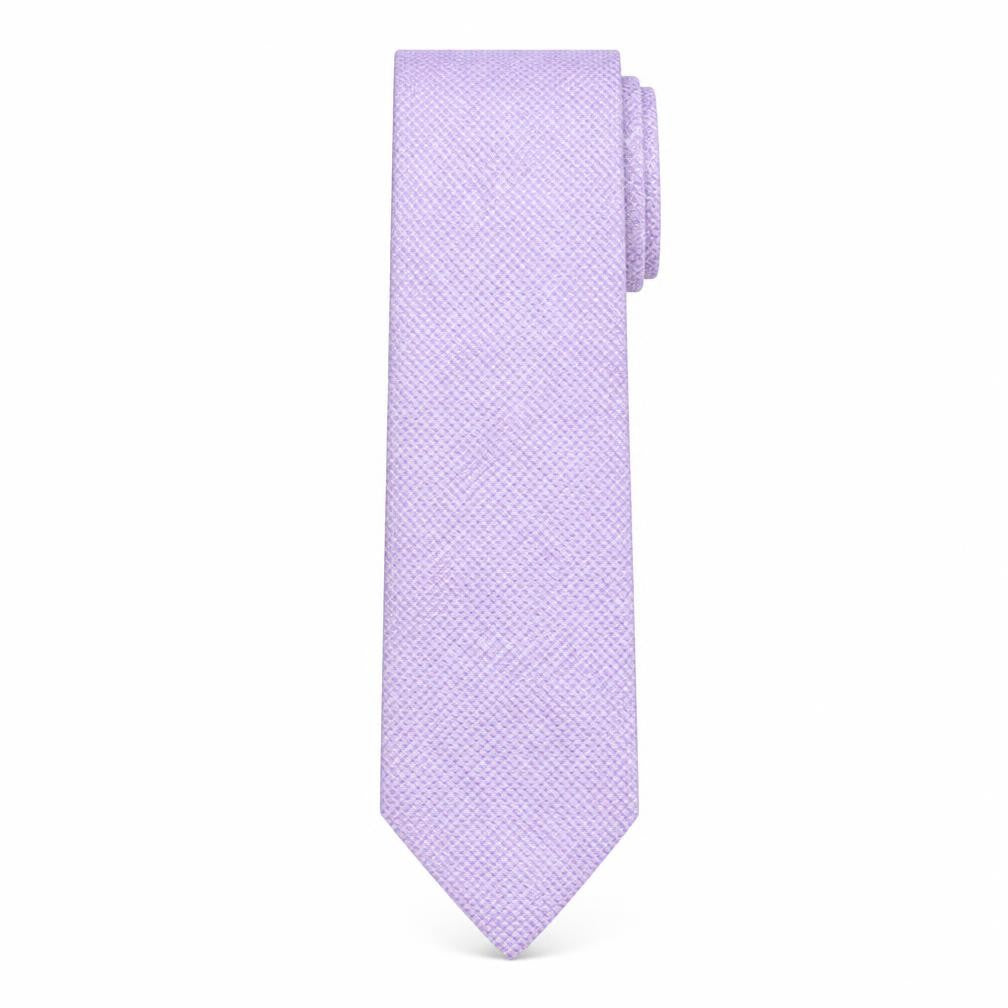 Mens PINK Purple Houndstooth 100% Silk  Tie