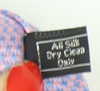 PINK Men's Purple Silk Houndstooth Tie - One Size
