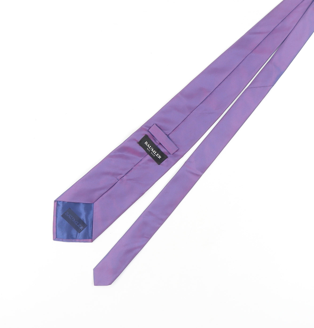 Mens Baumler Purple  100% Silk  Tie