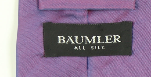 Mens Baumler Purple  100% Silk  Tie