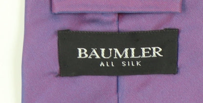 Mens Baumler Purple  100% Silk  Tie
