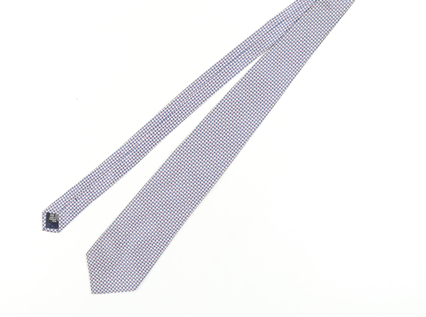 Mens Charles Tyrwhitt Blue Plaids & Checks 100% Pointed Tie