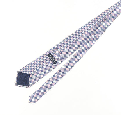 Mens Charles Tyrwhitt Blue Plaids & Checks 100% Pointed Tie