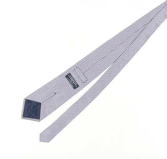 Mens Charles Tyrwhitt Blue Plaids & Checks 100% Pointed Tie
