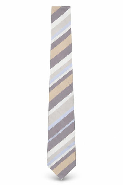 Mens Jasper Conran Multicoloured Striped 100% Silk  Tie