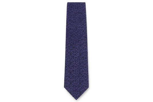 Mens Paul Smith Purple Geometric 100% Silk Designer Tie
