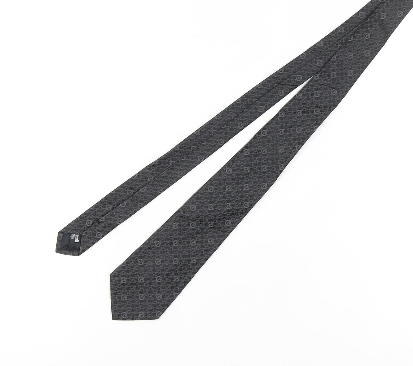 Giorgio Armani Black Men’s Silk Geometric Tie