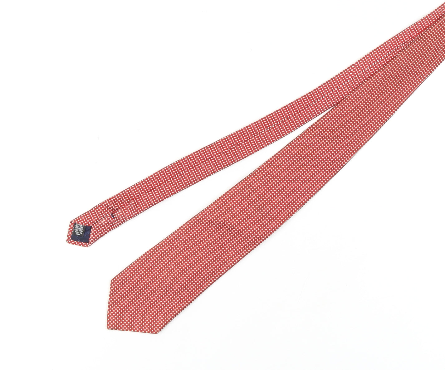 Mens Charles Tyrwhitt Red Polka Dot 100% Silk  Tie