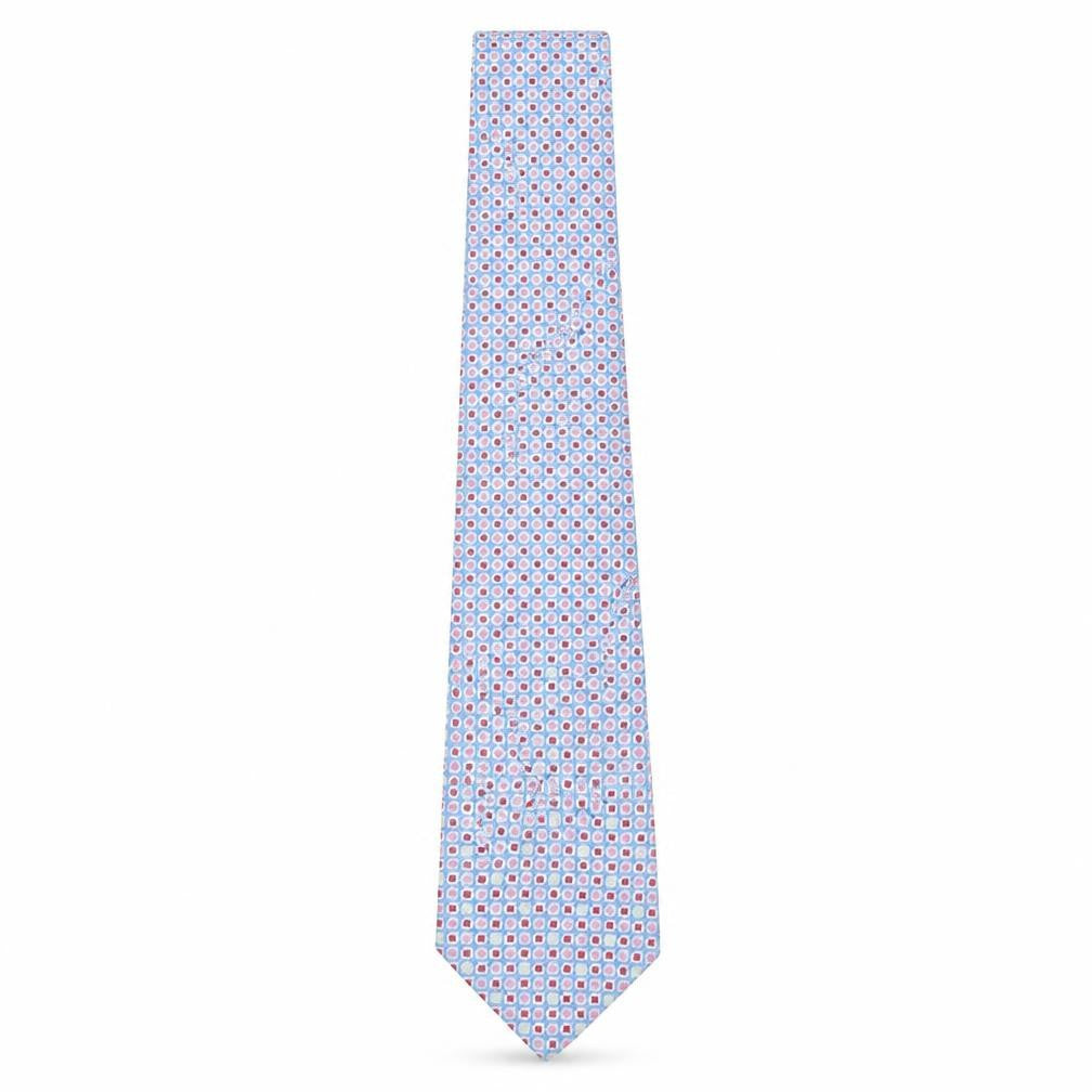 Mens Charles Tyrwhitt Blue Geometric 100% Silk  Tie