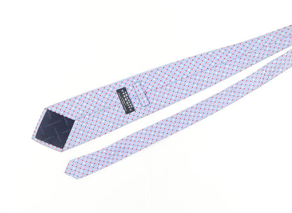 Mens Charles Tyrwhitt Blue Geometric 100% Silk  Tie