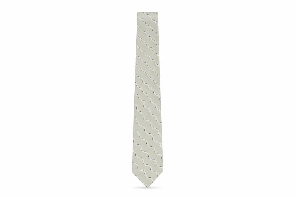 Mens Pierre Cardin Grey Geometric 100% Silk  Tie
