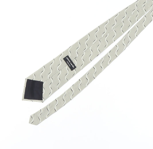 Pierre Cardin Grey Men's Silk Geometric Tie