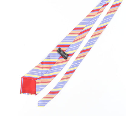 Andrea Sorrenti Men's Multicoloured Slim Silk Tie