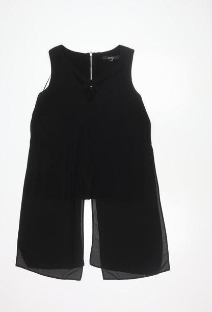Womens UK Size 16 Star by Julien Macdonald Black Basic Blouse