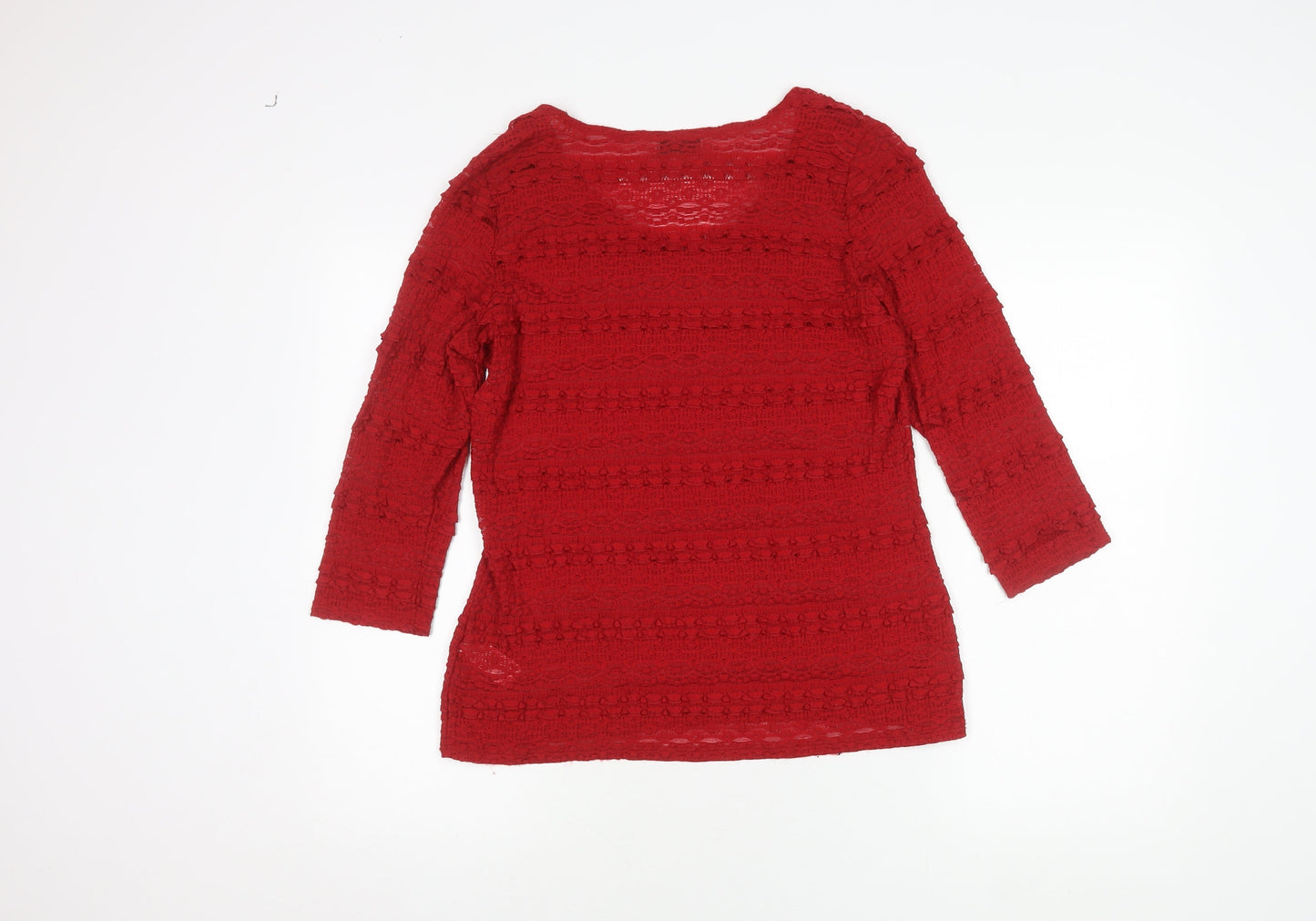 Womens UK Size 14 Marks and Spencer Red  Blouse