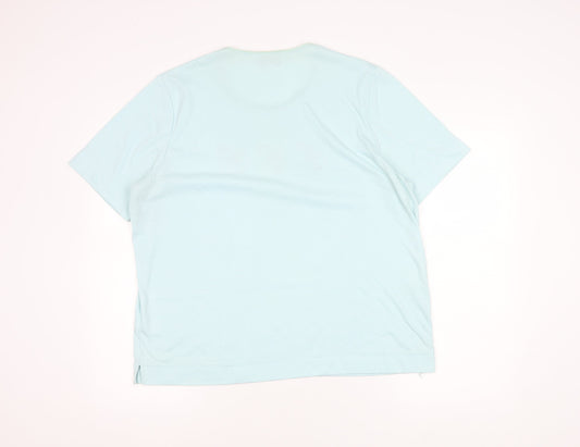 Womens UK Size 22 TIGI WEAR Blue Basic T-Shirt