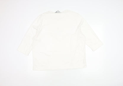 Womens UK Size 22 TIGI Wear White Basic T-Shirt