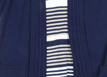 Womens UK Size 5 Marks and Spencer Blue Cardigan Jumper