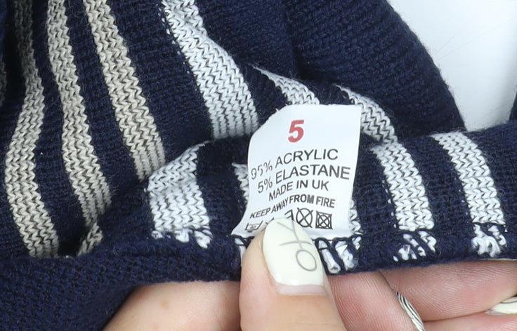 Womens UK Size 5 Marks and Spencer Blue Cardigan Jumper