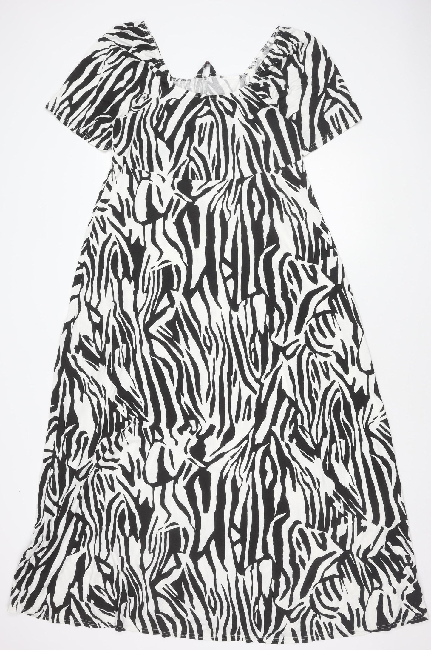 Yours Women's Multicoloured Animal Print Dress - Size 16