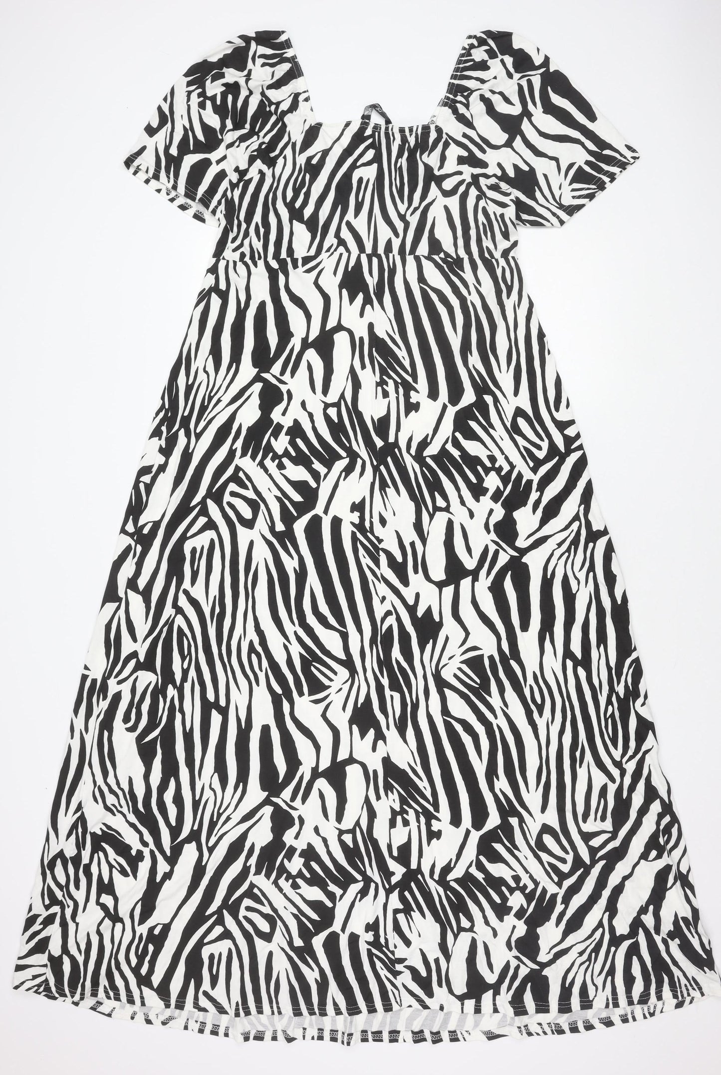 Yours Women's Multicoloured Animal Print Dress - Size 16