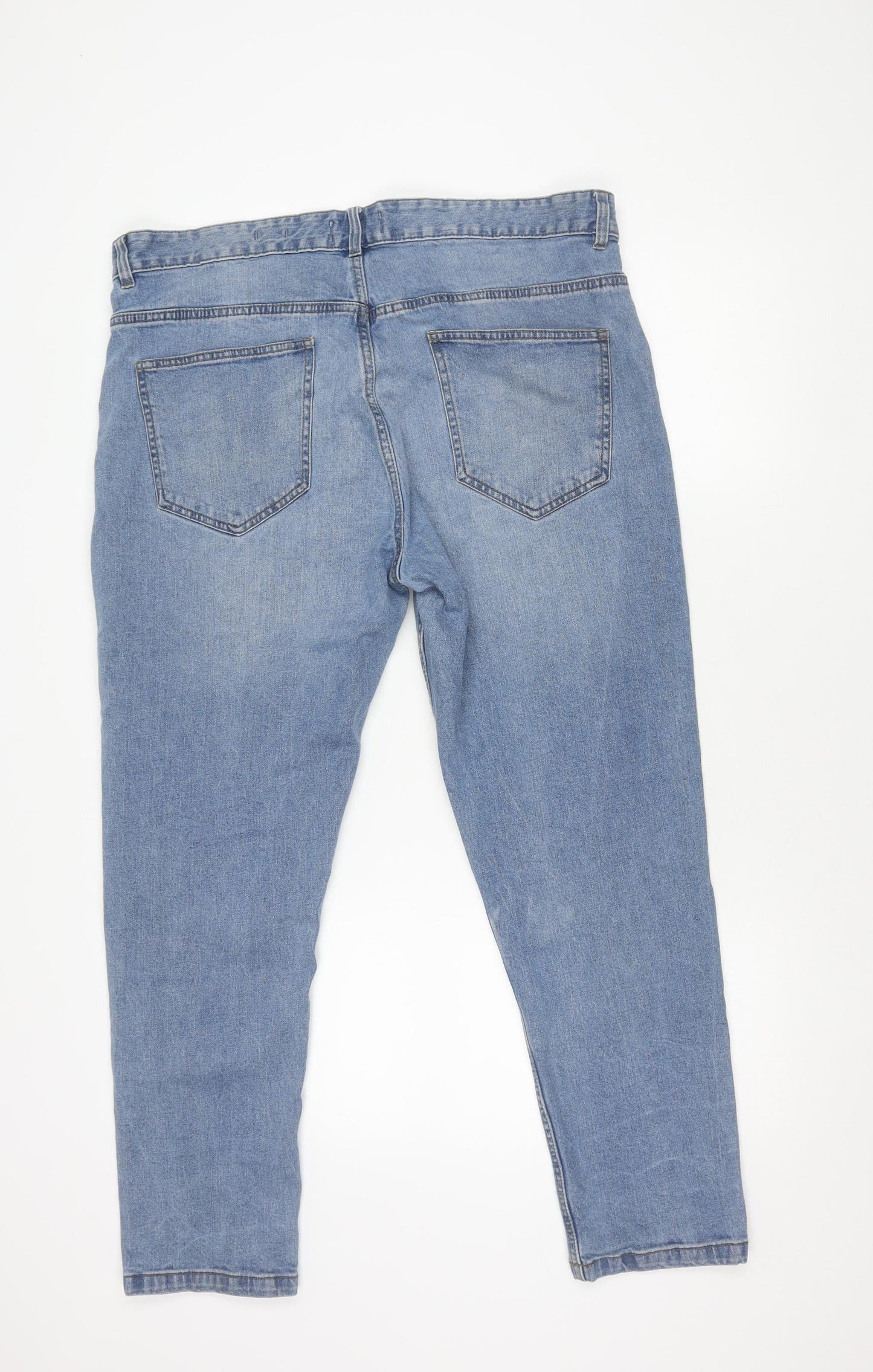 ACW85 Men's Blue Tapered Denim Jeans 38S