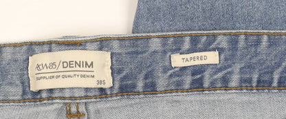 ACW85 Men's Blue Tapered Denim Jeans 38S